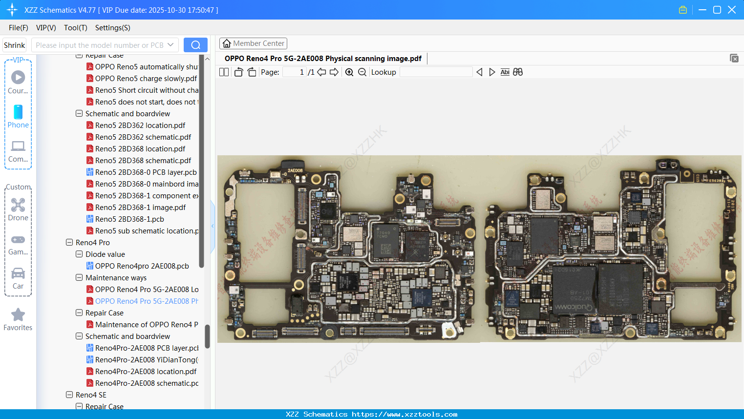 OPPO Reno4 Pro 5G-2AE008 Physical Scanning Image